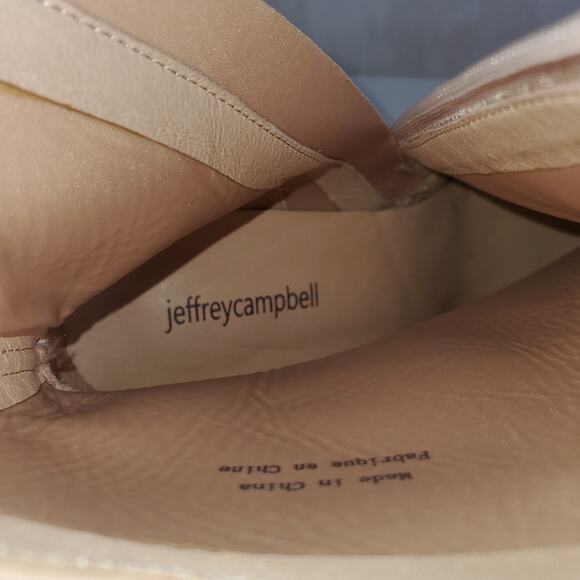 Jeffrey Campbell Nixie Pointed Toe Stiletto Ankle Boot Brown Women Sz 11 Patent - Picture 9 of 11